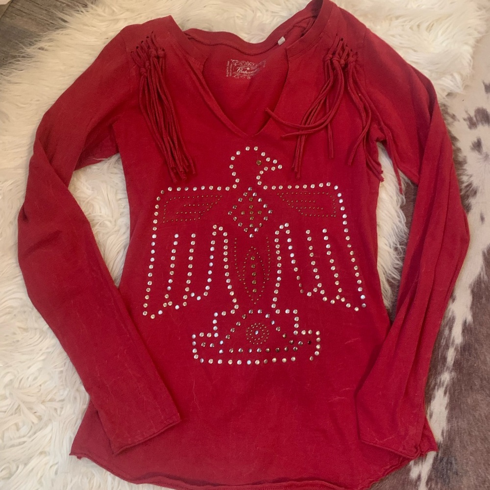 Long sleeve western top